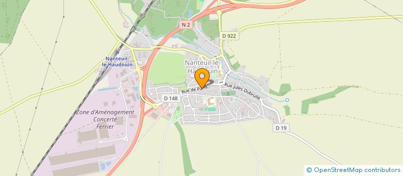 localisation de l'entreprise SARL P.L.E.T  NANTEUIL-LE-HAUDOUIN