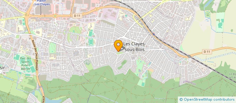 localisation de l'entreprise SARL P.M.C YVELINES  LES CLAYES-SOUS-BOIS