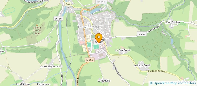 localisation de l'entreprise SARL P.MOREL à THURY-HARCOURT-LE-HOM