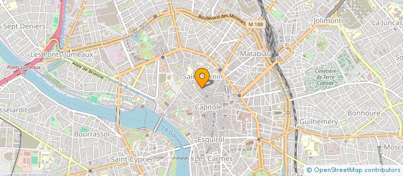 localisation de l'entreprise SARL P & R ASSOCIES  TOULOUSE