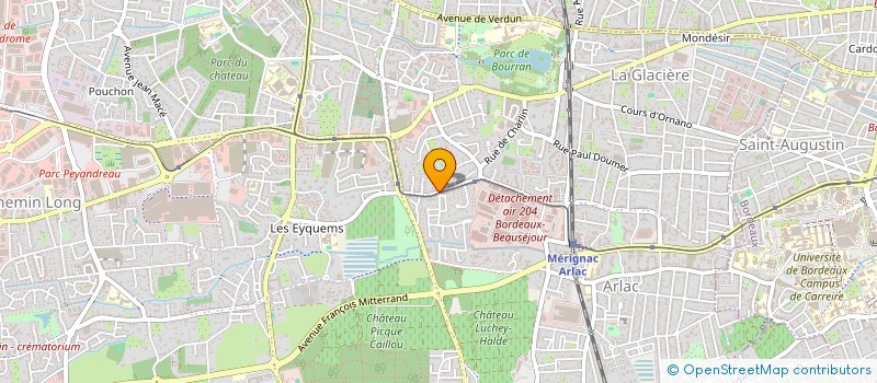 localisation de l'entreprise SARL P.R.E  MERIGNAC