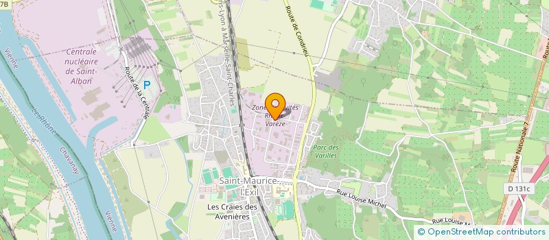 localisation de l'entreprise SARL P.R.M.  SAINT MAURICE L'EXIL