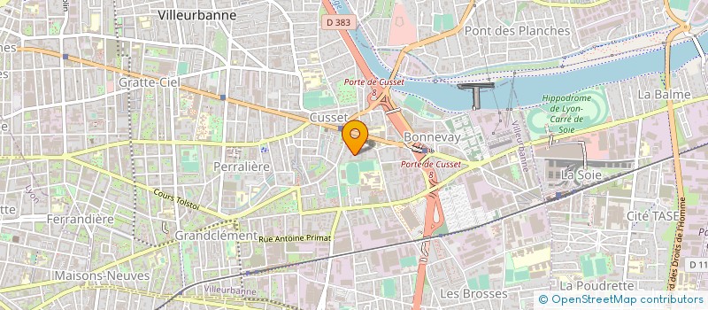 localisation de l'entreprise SARL P S D MACONNERIE  VILLEURBANNE