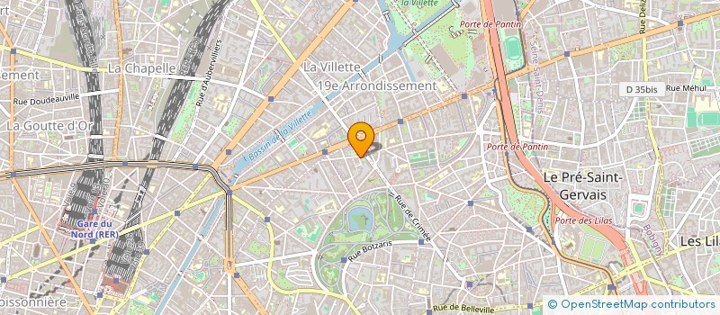 localisation de l'entreprise SARL P.T.S.  PARIS