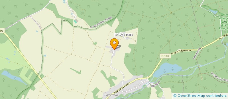 localisation de l'entreprise SARL P.VAILLANT  VIEILLE-EGLISE-EN-YVELINES