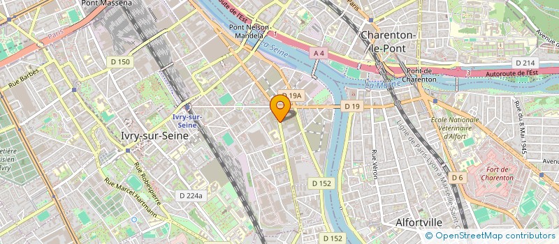 localisation de l'entreprise SARL P2M DIFFUSION  IVRY-SUR-SEINE