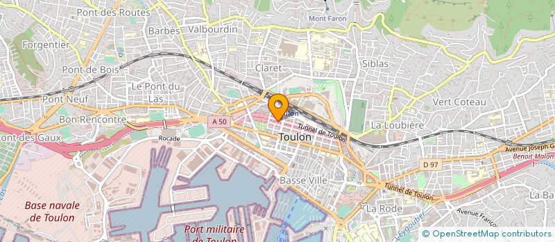 localisation de l'entreprise SARL PAAM  TOULON