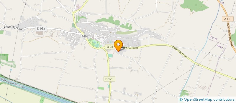 localisation de l'entreprise SARL PABION  ALLEX