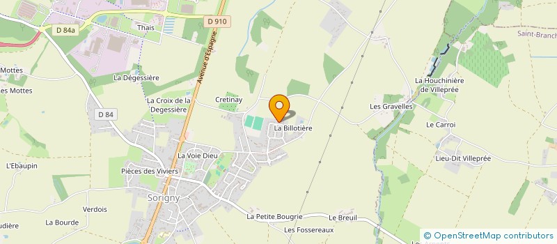 localisation de l'entreprise SARL PAC & CLIM 37  SORIGNY
