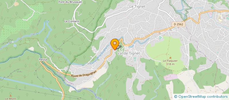 localisation de l'entreprise SARL PACA TRAITEUR à LE TIGNET