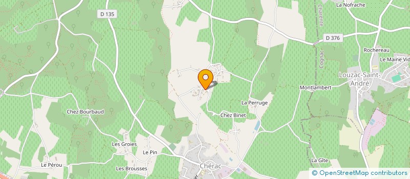 localisation de l'entreprise SARL PACAUD ET FILS à CHERAC