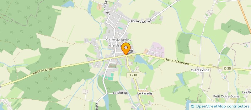 localisation de l'entreprise SARL PACCAUD  SAINT-MARTIN-EN-BRESSE