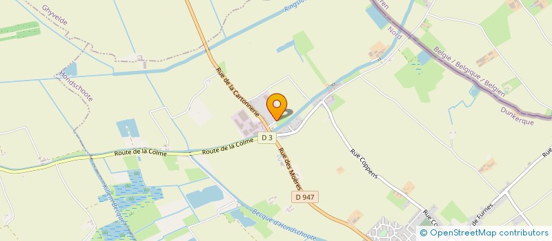 localisation de l'entreprise SARL PACCOU CARRELAGES à HONDSCHOOTE