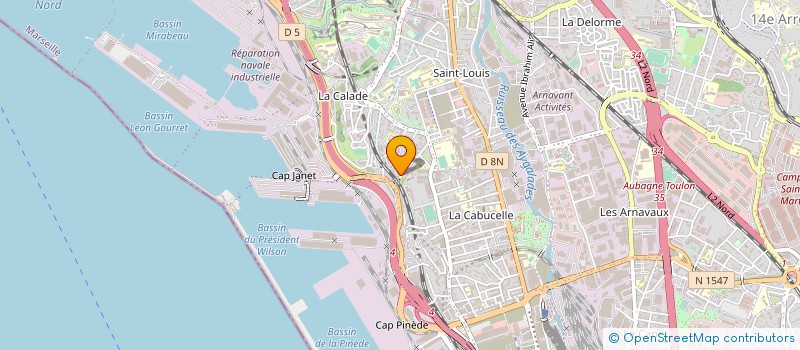 localisation de l'entreprise SARL PACIFIC MARINE INDUSTRIE à MARSEILLE