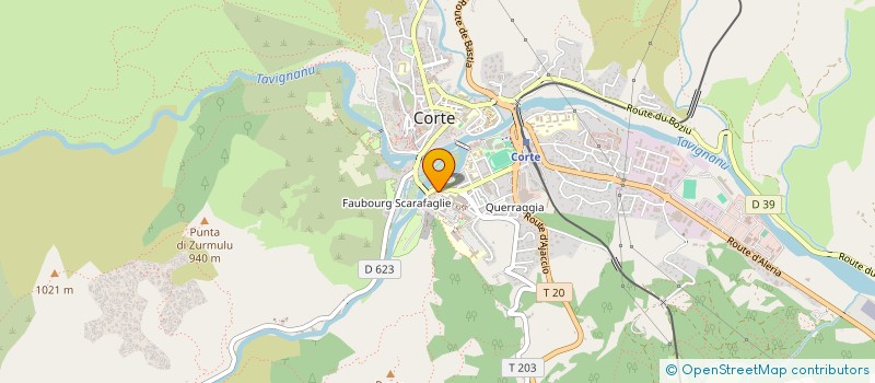 localisation de l'entreprise SARL PADC à CORTE