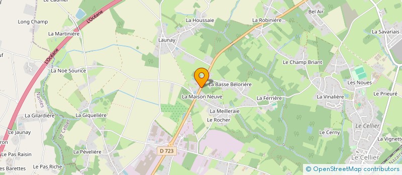 localisation de l'entreprise SARL PAGEAU ET FILS à LE CELLIER