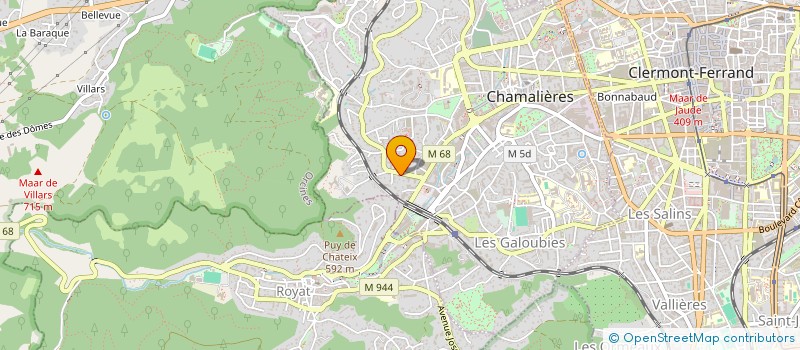 localisation de l'entreprise SARL PAGEFFEUILLET à CHAMALIERES