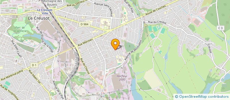 localisation de l'entreprise SARL PAGEO à LE CREUSOT