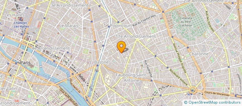 localisation de l'entreprise SARL PAGUE  PARIS