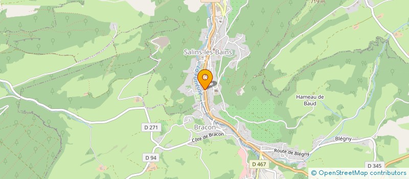 localisation de l'entreprise SARL PAIN D'EPICES à SALINS-LES-BAINS