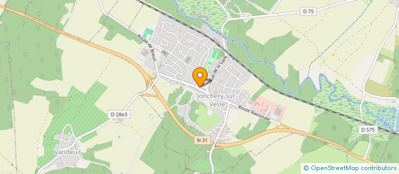 localisation de l'entreprise SARL PAIN ET PASSION  JONCHERY-SUR-VESLE