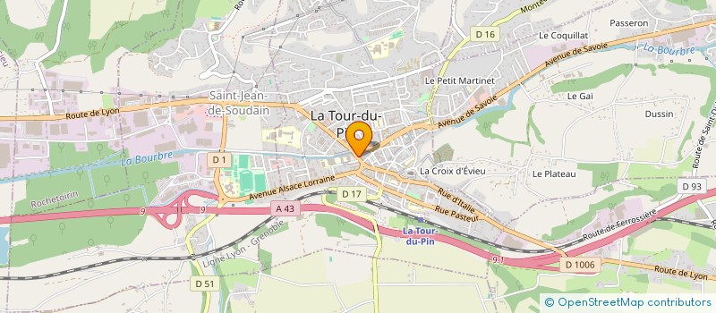 localisation de l'entreprise SARL PAIN ISERE à LA TOUR-DU-PIN