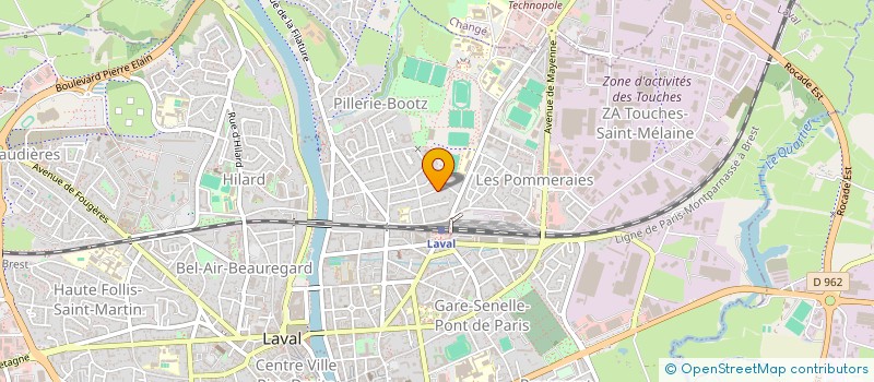 localisation de l'entreprise SARL PAINCHAUD-BEZIER à LAVAL