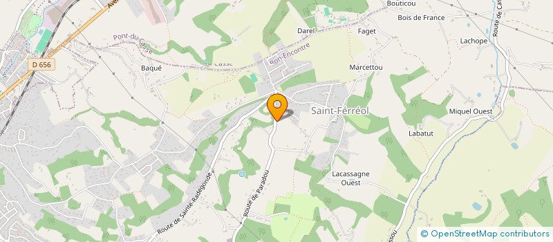 localisation de l'entreprise SARL PAINT BALL STRATEGIE à BON-ENCONTRE