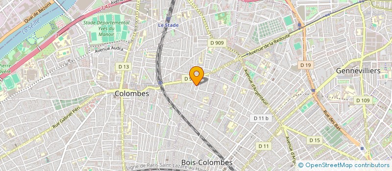 localisation de l'entreprise SARL PAJ à COLOMBES
