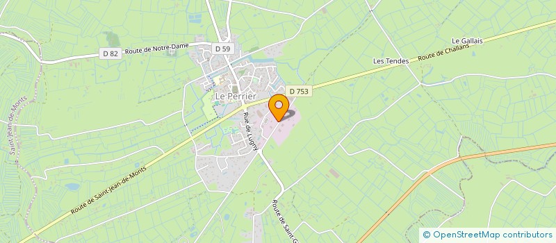 localisation de l'entreprise SARL PAJOT DAVID DP  PERRIER (LE)