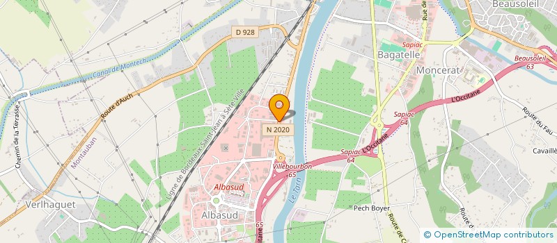 localisation de l'entreprise SARL PALAIS D'ASIE à MONTAUBAN