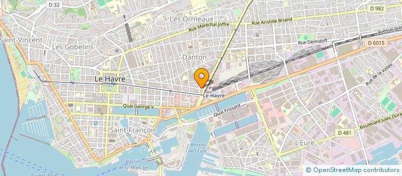 localisation de l'entreprise SARL PALAIS DU PAIN à LE HAVRE