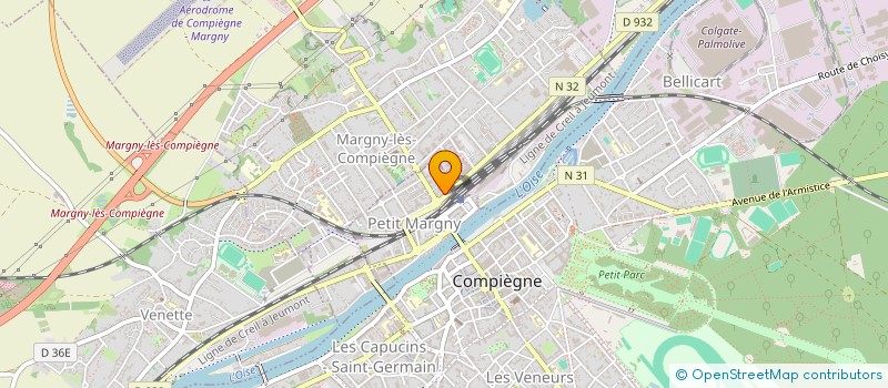 localisation de l'entreprise SARL PALAIS DU PRINCE  COMPIEGNE