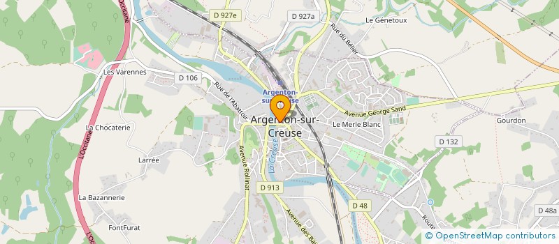 localisation de l'entreprise SARL PALAUTHICA à ARGENTON-SUR-CREUSE