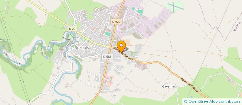 localisation de l'entreprise SARL PALAYRET à BOZOULS
