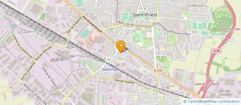 localisation de l'entreprise SARL PALLANDRE  SAINT-PRIEST