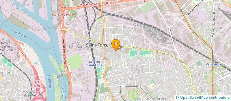 localisation de l'entreprise SARL PAM à SAINT-FONS