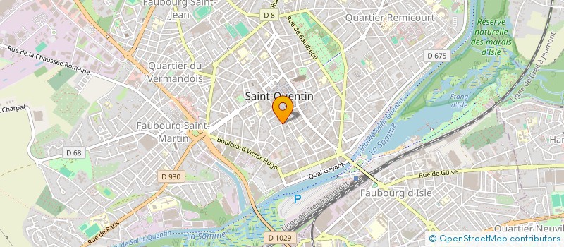 localisation de l'entreprise SARL PAMUK à SAINT-QUENTIN