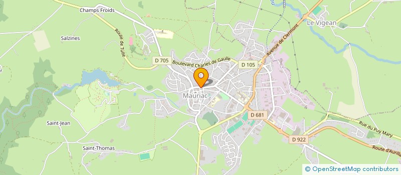 localisation de l'entreprise SARL PAN LOPEZ à MAURIAC