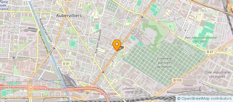 localisation de l'entreprise SARL PANDA  AUBERVILLIERS