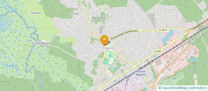 localisation de l'entreprise SARL PANNEHAL  BIGANOS