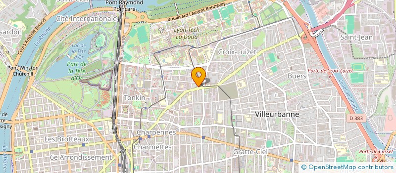 localisation de l'entreprise SARL PANORAMIC  VILLEURBANNE