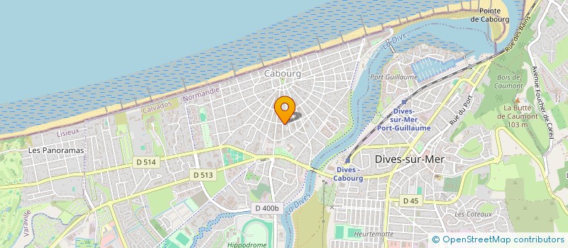 localisation de l'entreprise SARL PANOS VENTE ET DEPANNAGE ELECTROMENAGER  CABOURG