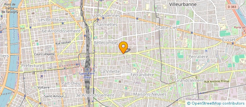 localisation de l'entreprise SARL PANTAVAISE  VILLEURBANNE