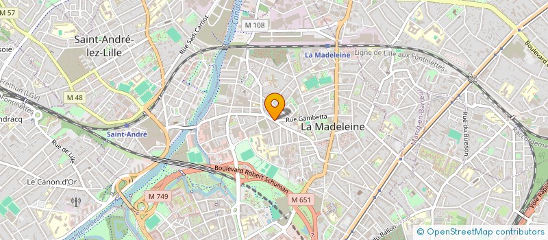 localisation de l'entreprise SARL PAO à LA MADELEINE