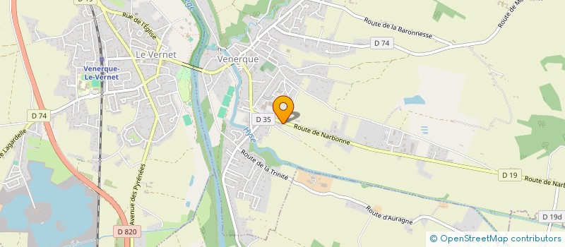 localisation de l'entreprise SARL PAOLI DAVID à VENERQUE
