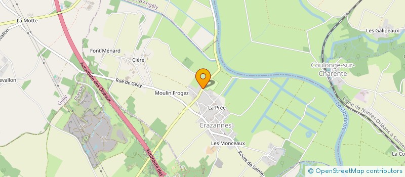 localisation de l'entreprise SARL PAON CAMPING  CRAZANNES