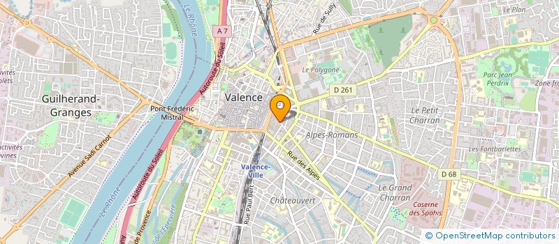 localisation de l'entreprise SARL PAOU à VALENCE