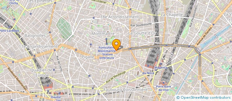 localisation de l'entreprise SARL PAPI  PARIS 18