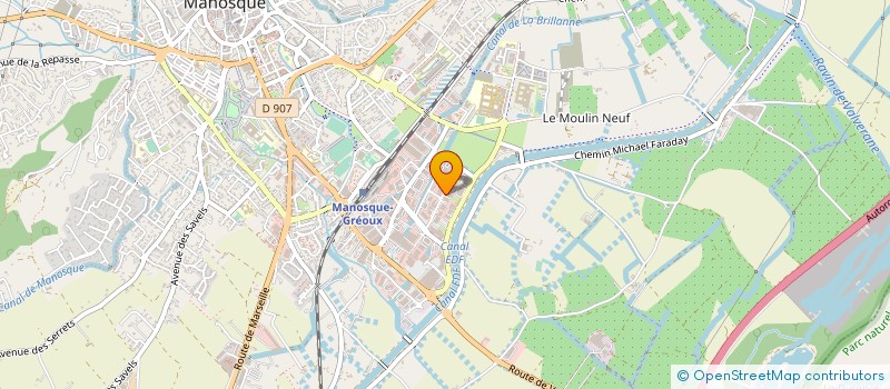 localisation de l'entreprise SARL PAPILLON à MANOSQUE